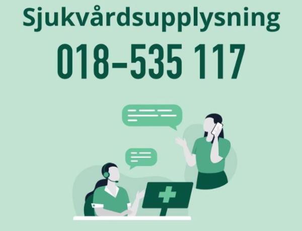 sjukvårdsupplysning annonsen