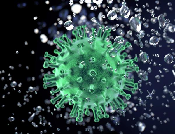 Coronavirus och aerosoldroppar